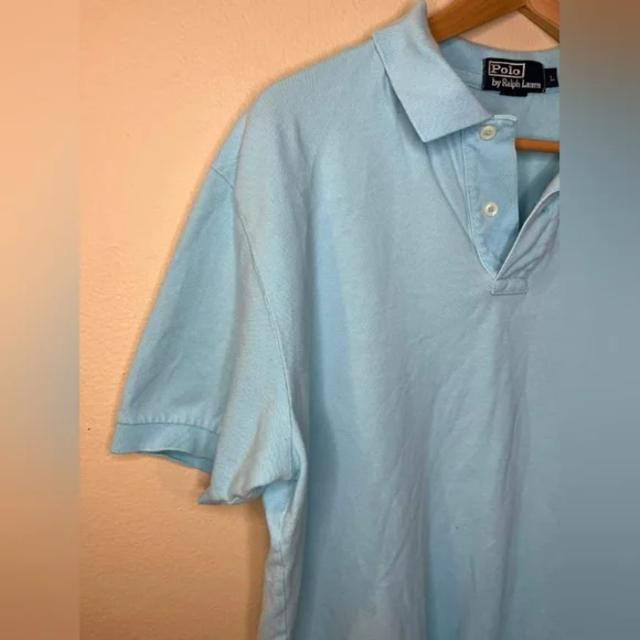 Polo Ralph lauren Men’s Blue Short Sleeve Polo Shirt Size Large - Picture 4 of 10